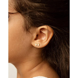 Серьги-пусеты в виде банта Mrs. Ertha "Little Bowtie", 2 шт